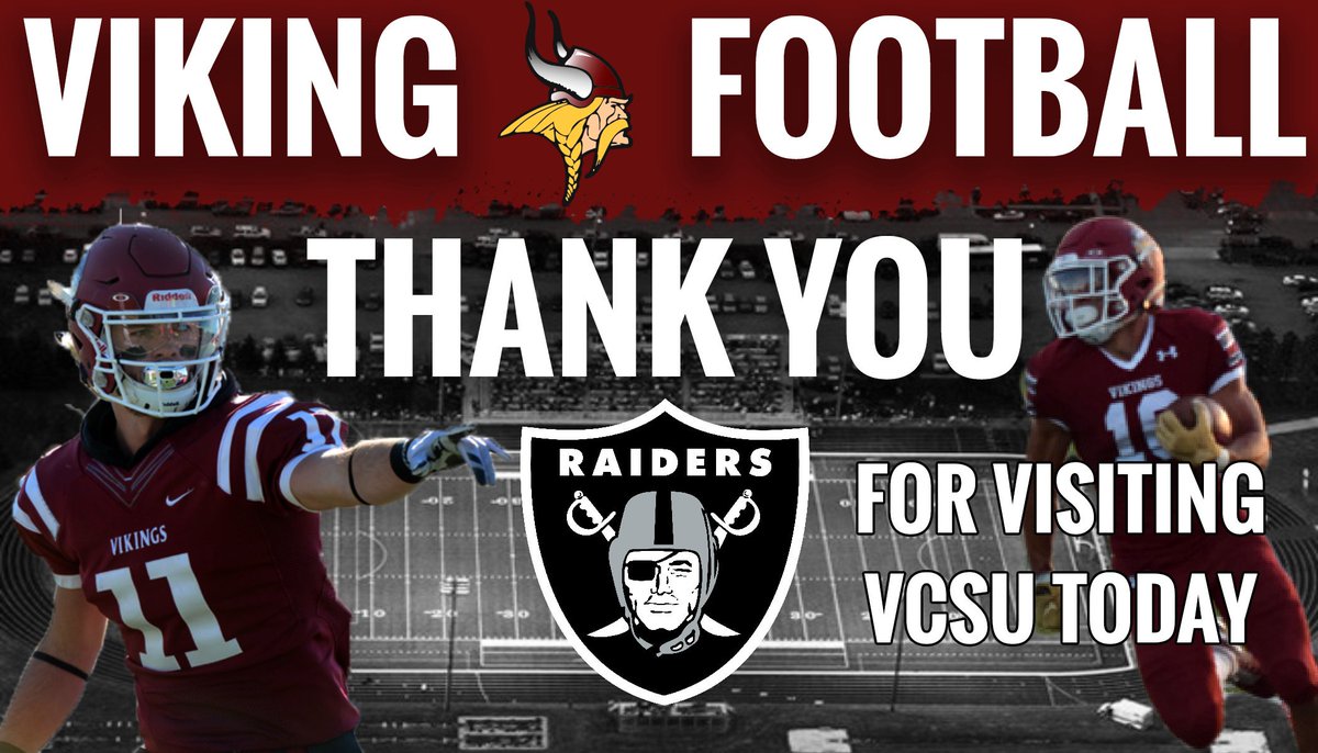Thank You to the <a href="/Raiders/">Las Vegas Raiders</a> for coming to Valley City today to meet with and watch film on our players #WeAllRow