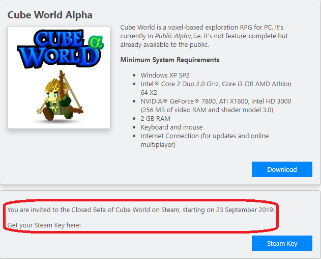 AnthemicYT's tweet image. Yaaaaas bitch its really happening :D!
#CubeWorld #CubeWorldAlpha #CubeWorldBeta #SteamKeys