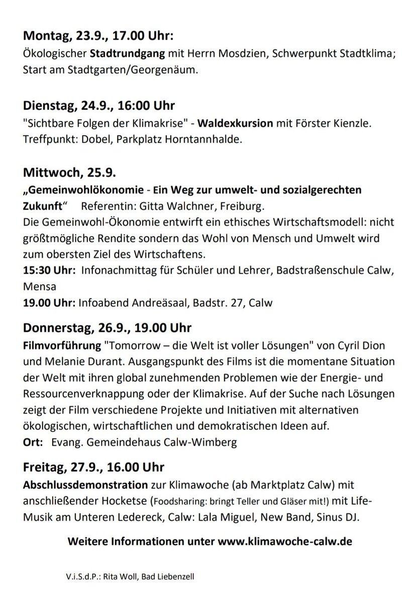 gj_calw's tweet photo. Fridays for Future Calw bringt diesen Freitag den globalen Klimastreik nach Calw. Kommt und demonstriert mit, unter dem Motto #AlleFürsKlima 💚 https://t.co/x79s10yEht
