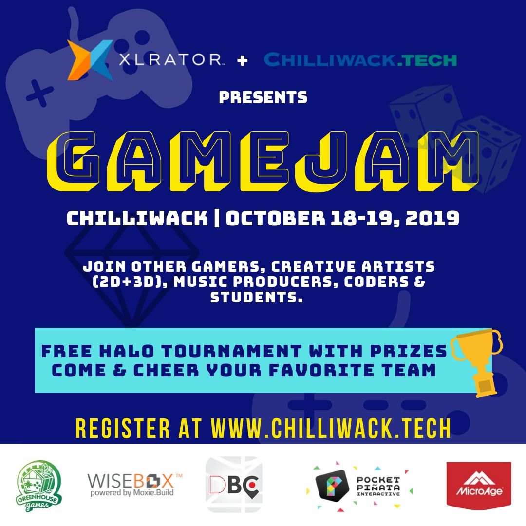 XLRatorFV's tweet photo. Have you ever wondered what it is like to be part of making a video game? The Game Jam is the place to not just learn, but experience it all in 24 hours starting at 5PM on October 18th, 2019.
Get your tickets today at https://t.co/DRIaOVR49w

#gamer #tech #startup #chilliwack https://t.co/C1UDVKLaAB