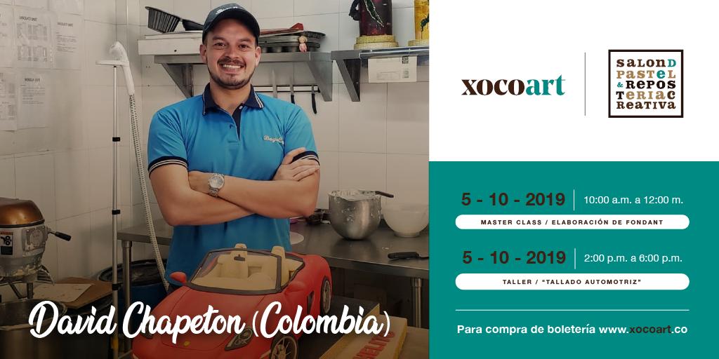 El Chef David Chapetón, y su taller de Elaboración de Fondant, trae toda su creatividad y experiencia en una clase práctica. 

Compra la boleta para su taller en: xocoart.co/producto/david…