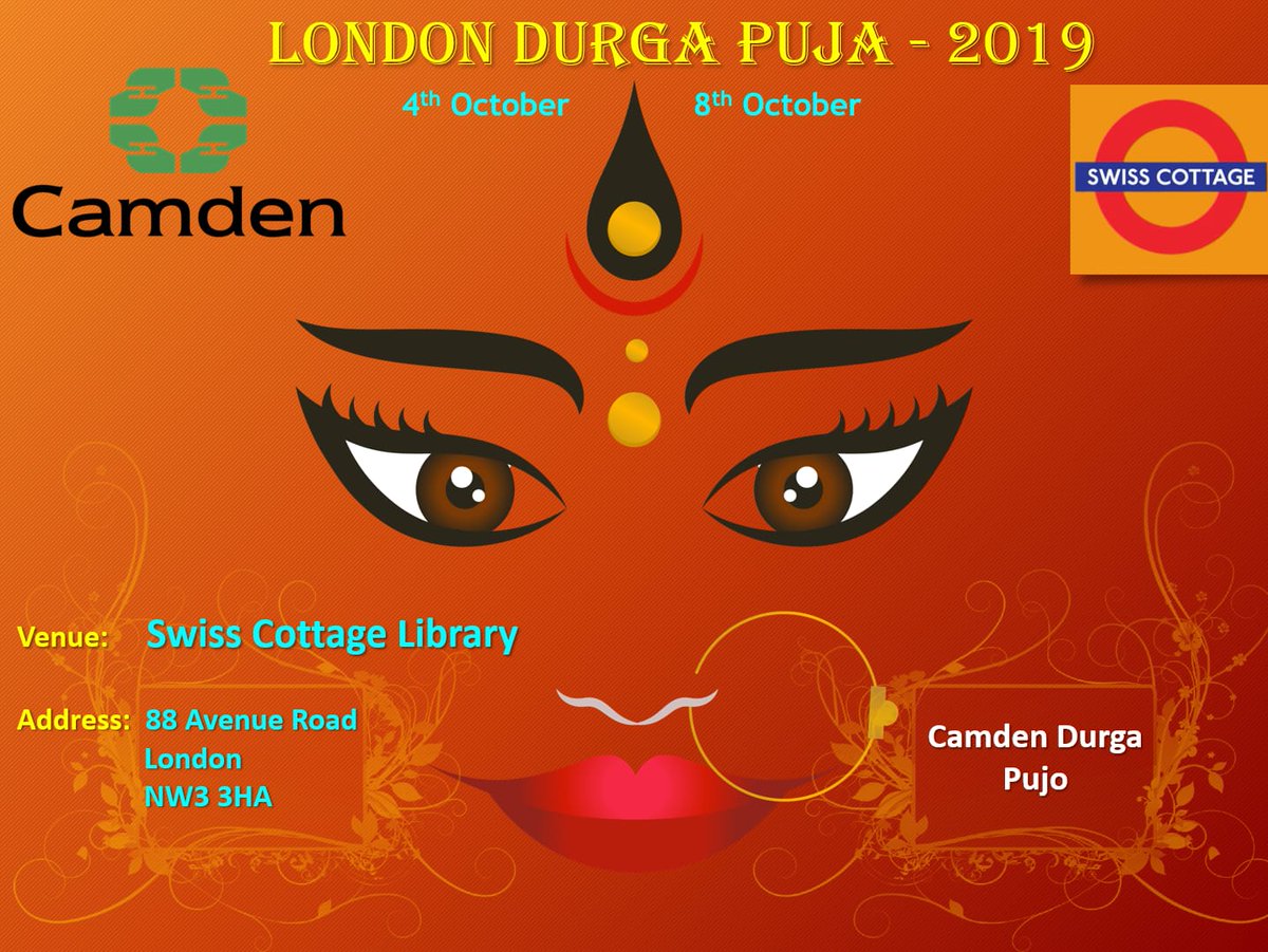 London Durga Puja Camden Swiss Cottage Library