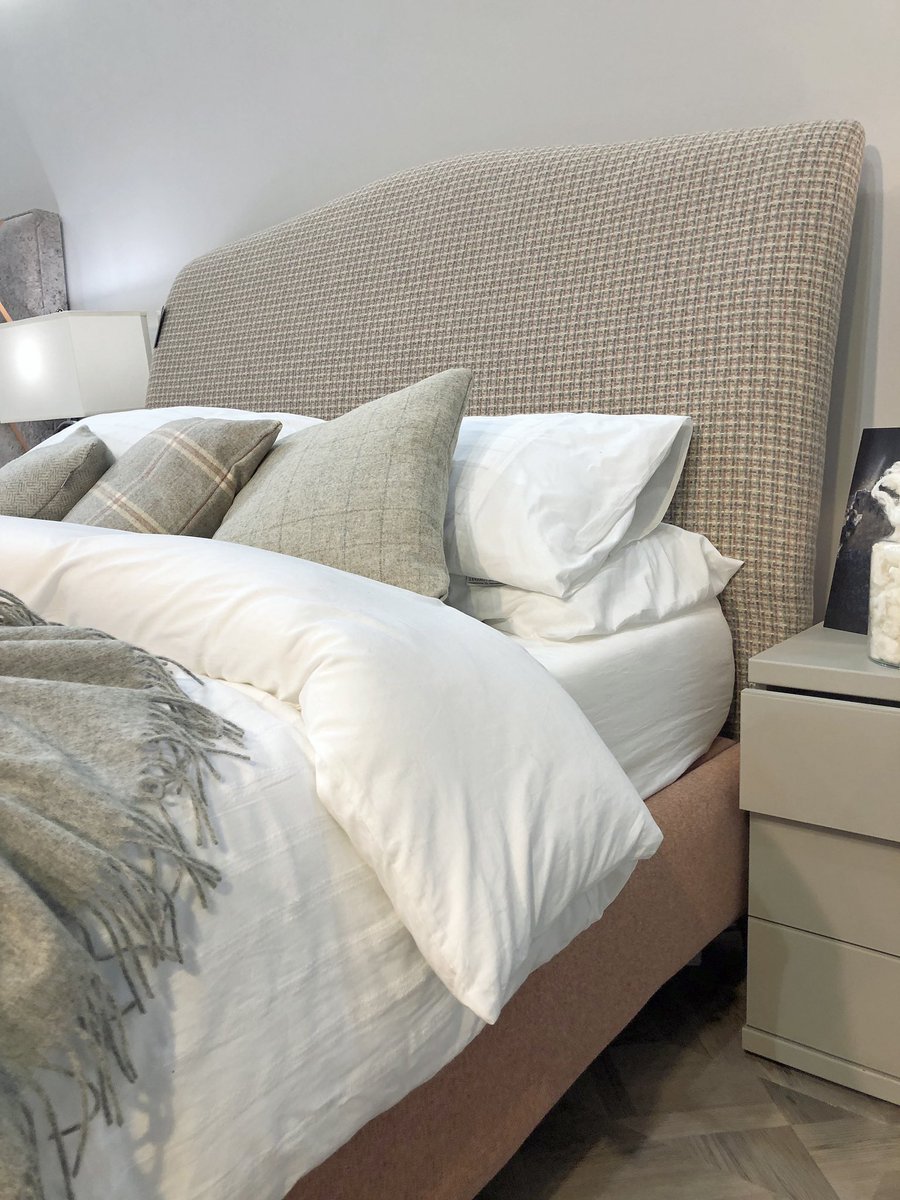ReallyLinda's tweet photo. Launched today @BedShow &amp; now ready to go across the UK. My new range of Yorkshire built handmade beds, all of which can be specified in a range of beautiful fabrics. I’ll let you know where you can see them ASAP. Thanks SO much to everyone at MA Living for making this happen. https://t.co/zlwq5Mtak9