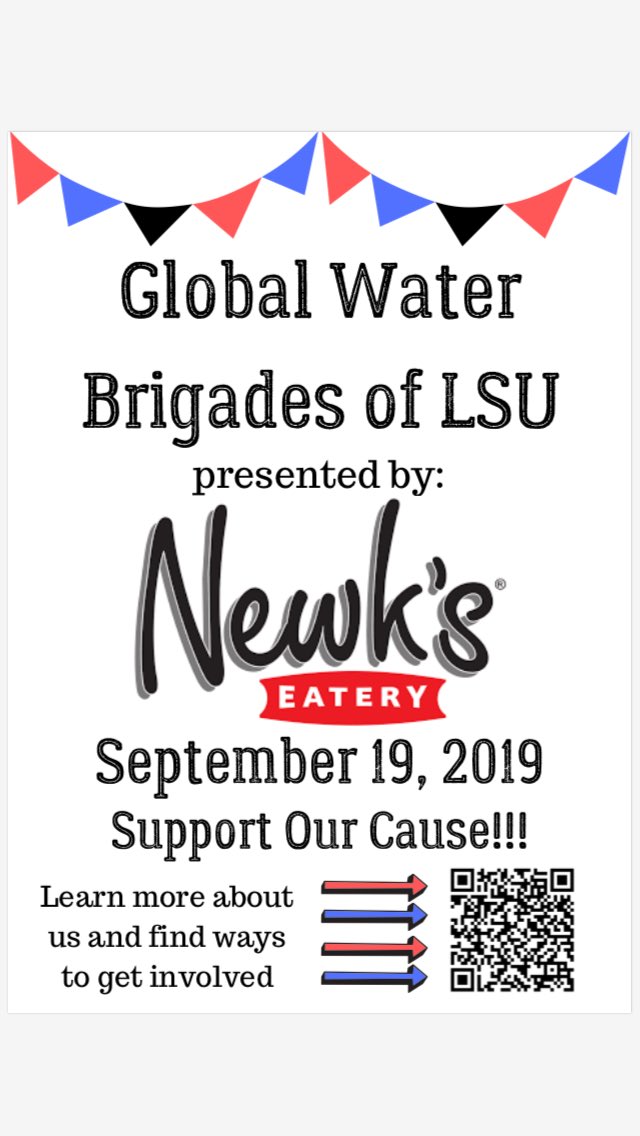 lsugwb's tweet photo. The first general meeting will be this Thursday at 6:30!!! 🤩 Location tba. After we will be eating at Newks for our 2nd give back night. If you aren’t a member of GWB you should still come out for some good food and a good time💙💙😃 https://t.co/Ebyd7vz4dR