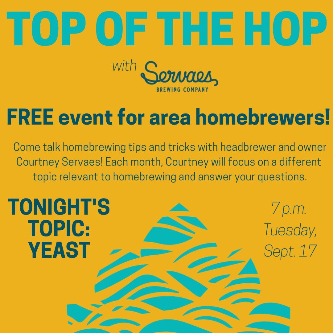Hope to see you #homebrewers TONIGHT at #TopoftheHop! Courtney will be talking about YEAST! Come try beers brewed with a few different yeast strains, talk about yeast best practices and learn what her favorite yeast strains are! #brewedbyagirl <a href="/zz_hops/">ZZHops Homebrew Club</a> <a href="/JoCoBrew/">JOCO Brewing Society</a> <a href="/LawrenceBrewers/">Lawrence Brewers</a>