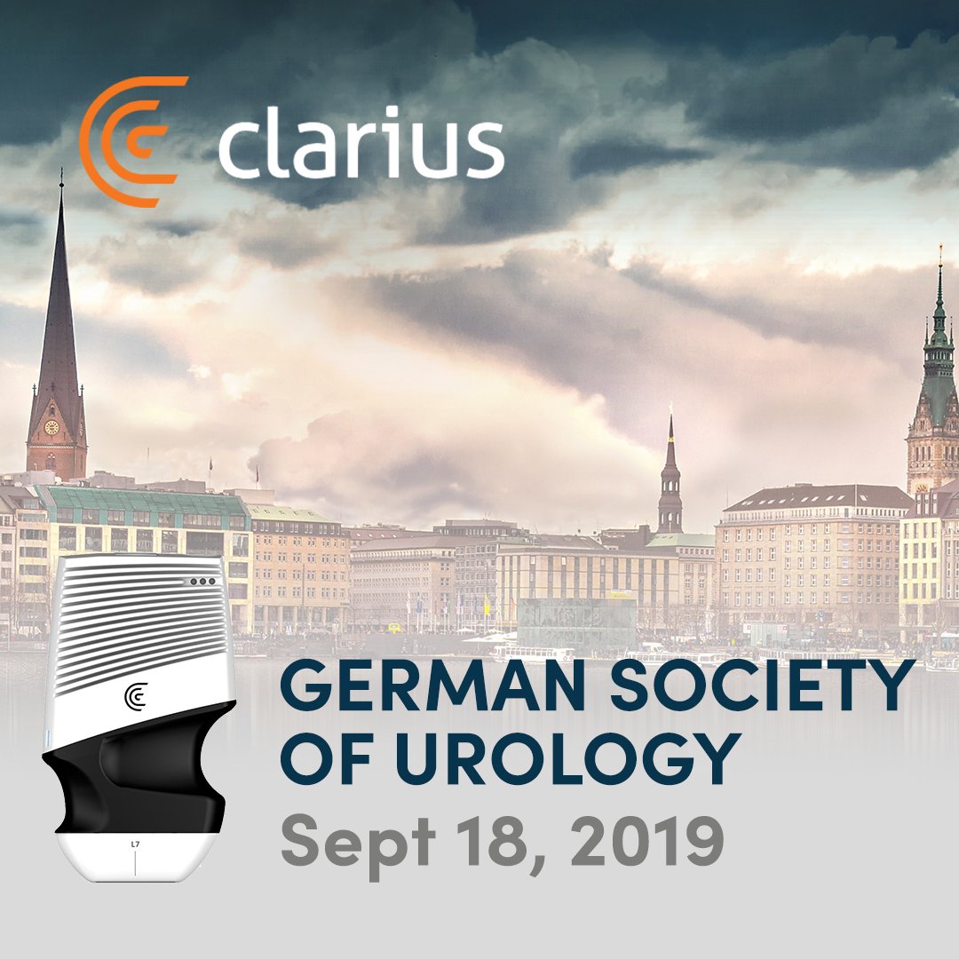 clariusmhealth's tweet photo. We will be at this year’s Congress of the German Society for Urology conference, taking place tomorrow in Hamburg. Be sure to stop by our booth to learn how Quick Touch on the Clarius app makes it faster, and easier to measure bladder volume. See you tomorrow!
#DGU2019 #pocus https://t.co/oFHIIfBK6c