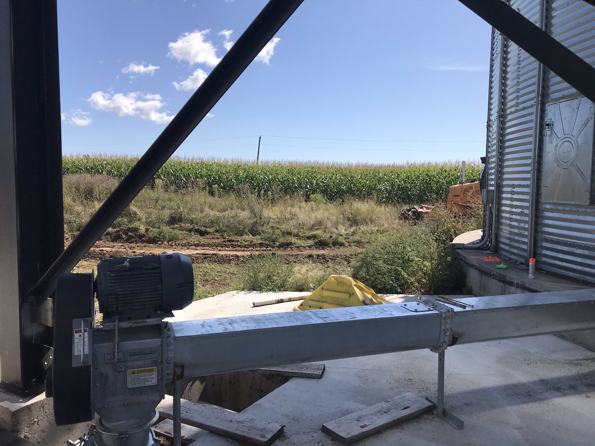 Make some room for another <a href="/brockgrain/">Brock Grain Systems</a> 5413 bin. Hopefully this warm weather keeps up so there’s lots of 🌽 to fill it.