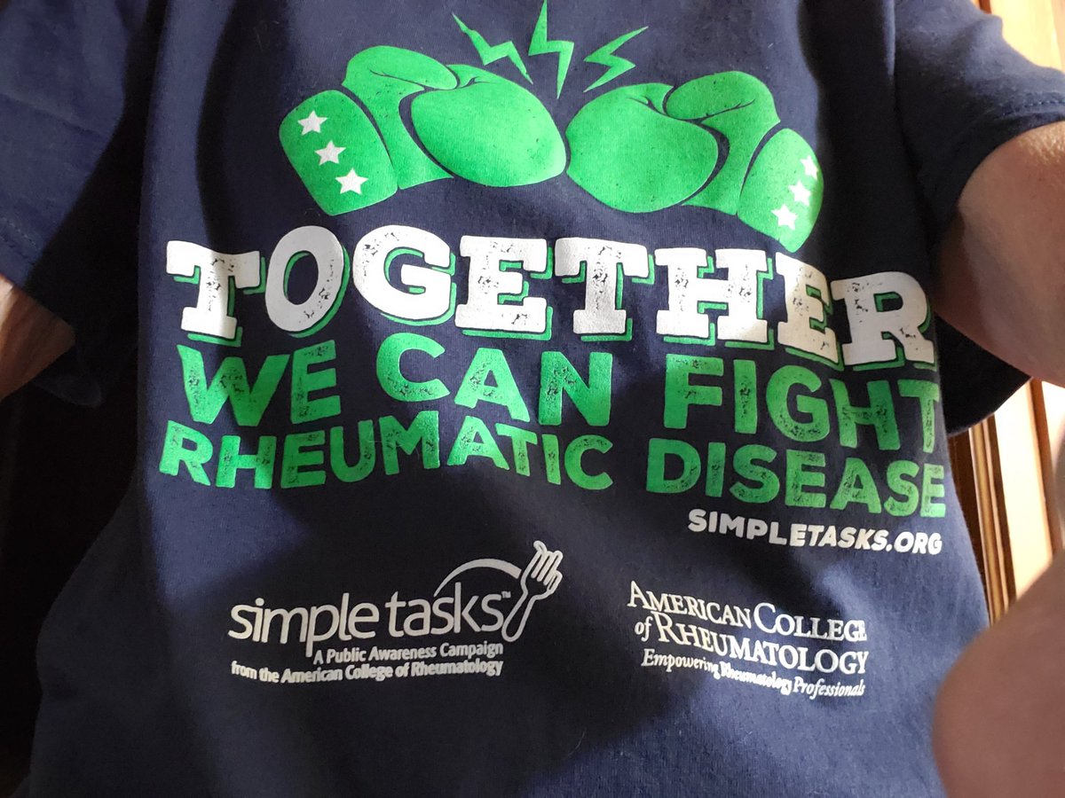 As I put  on this shirt today, I was reminded and remotivated how patients,  physicians & caregivers came together last week to fight for those with #RheumaticDisease. TY for fighting for those of us with #Arthritis #Act4Arthritis @ACRheum @ACRSimpleTasks