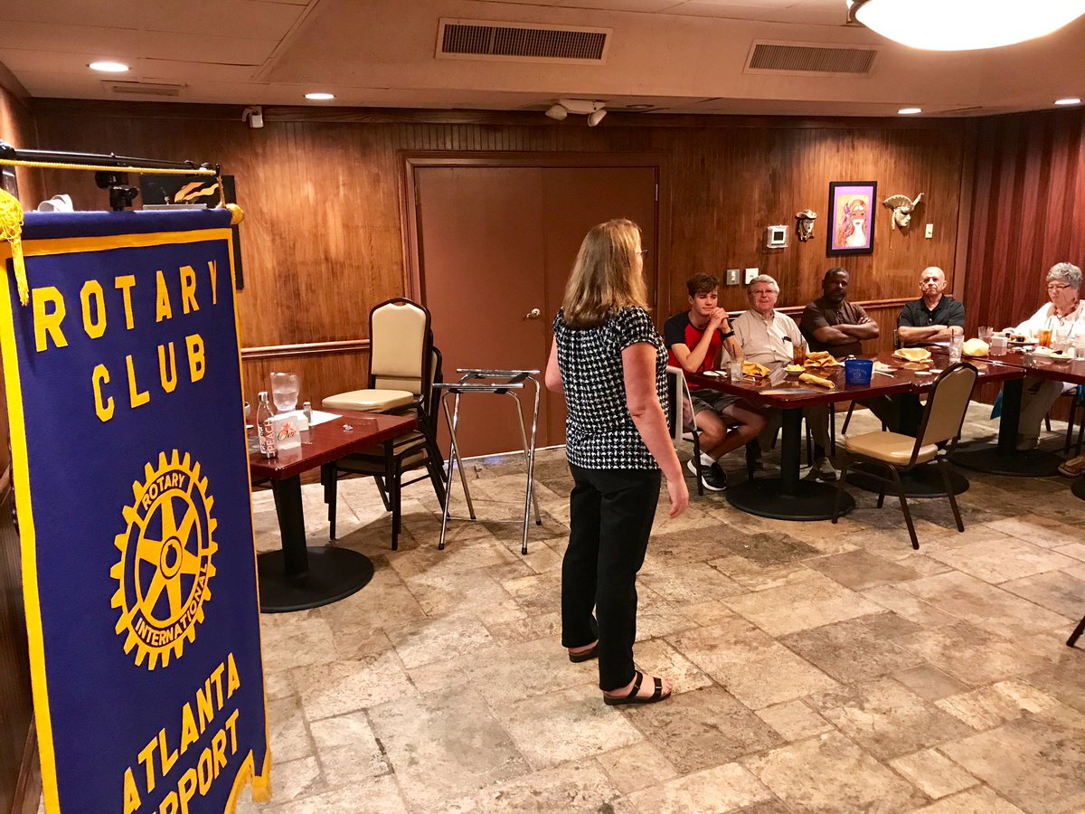 ATLAirprtRotary's tweet photo. Enjoyed hearing from our newest member of @ATLAirprtRotary Jill Durham #MartinoWhite in @CityofHapeville @Rotary https://t.co/GWPuz10FDY