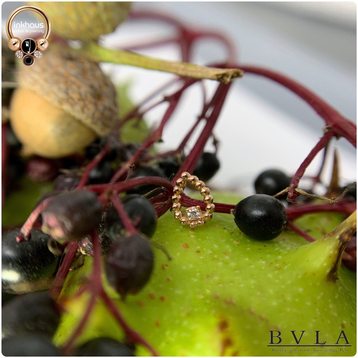 The sun might have been out today, but I’ve started thinking about autumn already! 🍂 This time of year makes me fall back in love with warm &amp; natural tones and especially rose gold! This 14 karat rose gold ‘Sophie’s Tear’ from <a href="/BODYVISIONLA/">BVLA</a> is the perfect addition to a fall look