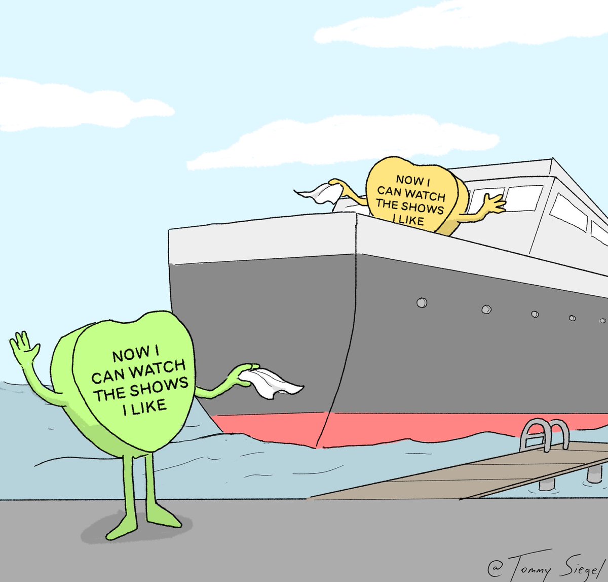Some candy hearts comics I drew, a thread: