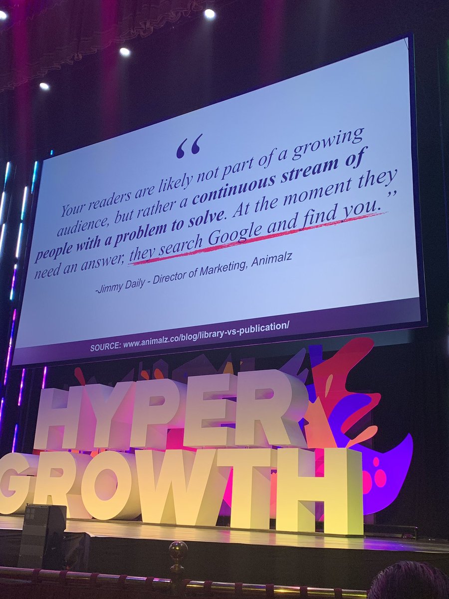 lysapreneur's tweet image. Love this #contentthatanswersquestions #goodcontent @Drift @3mediaweb @HYPERGROWTH_Pod @dcancel @ryandeiss #HYPERGROWTH19