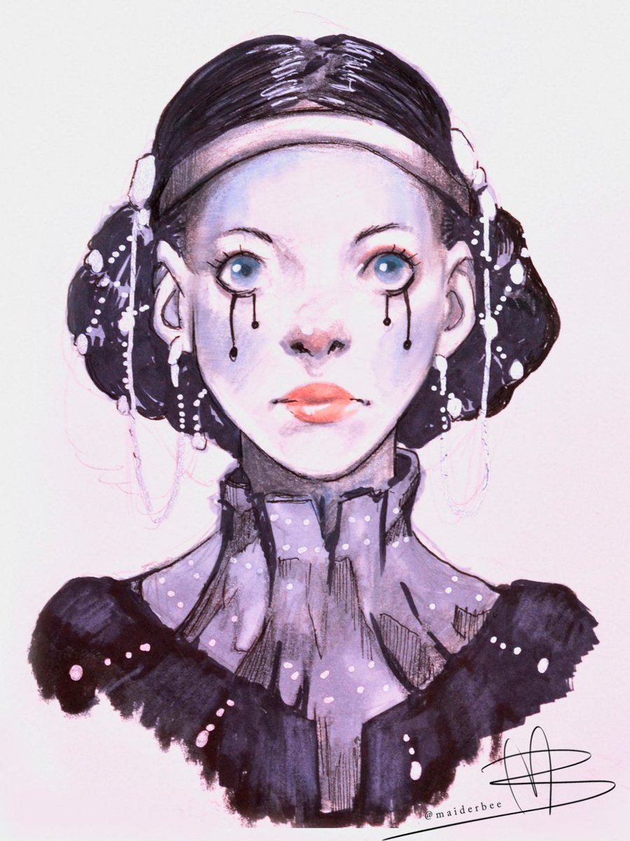 maiderbee's tweet photo. More Lady Moon!

I don't usually draw with markers but here we are!

#illustration #portrait #fantasy #lady #characterdesign #markers #drawing https://t.co/Nnu1WLsaa3