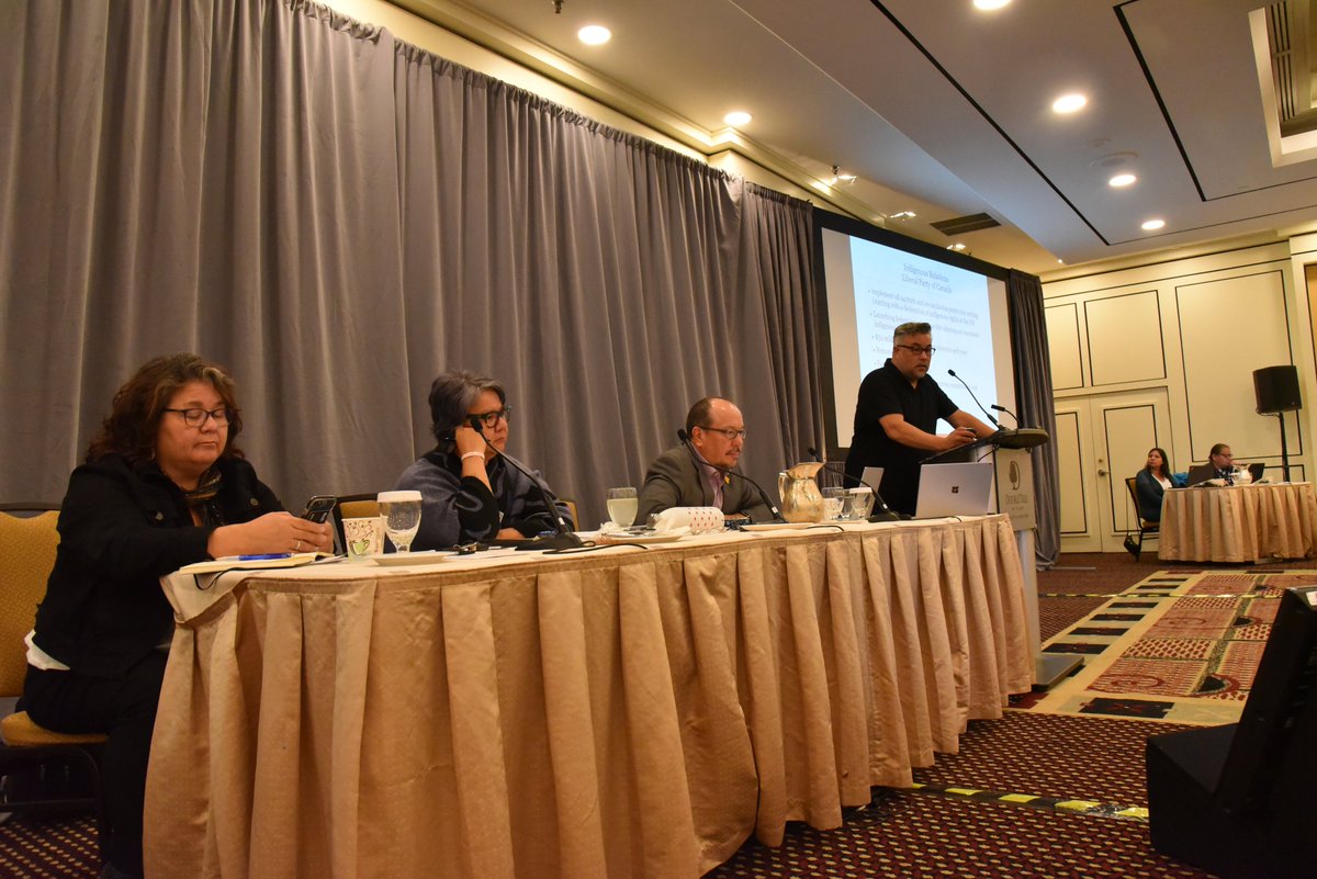 ChiefsofOntario's tweet photo. Next on the agenda is #FirstNationPriorities in ON. Participants will have an opportunity to identify areas that they consider a priority federally and will also discuss where they see opportunities for #FirstNations to work collectively and in #unity #politically.
#COOThinkTank https://t.co/2iY7KwBiFM