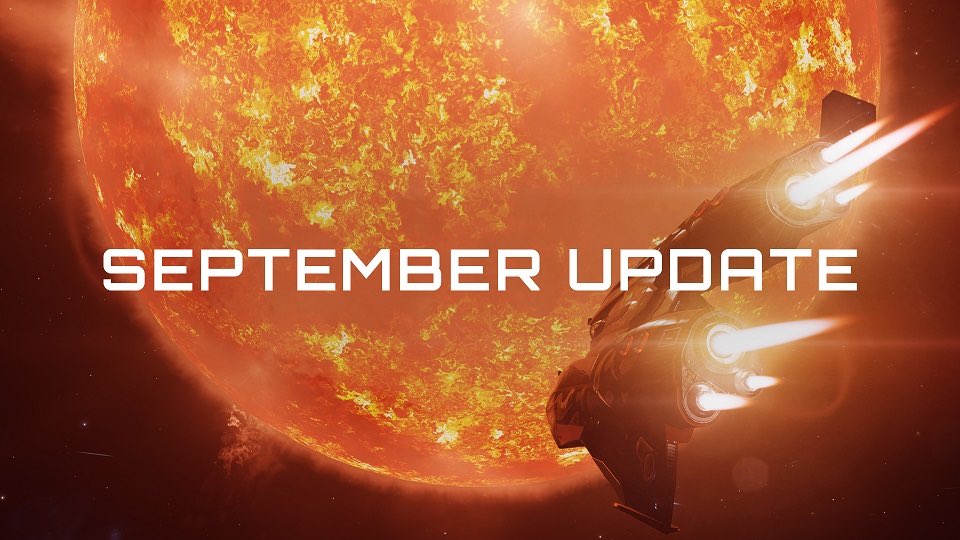 MalForTheWin's tweet photo. The @EliteDangerous #SeptemberUpdate is scheduled to hit tomorrow! New CMDRs will get a n in-ship flight school experience at the outset of their careers, and all of us will get to experience the new ARX currency and improved Livery. Plus, we’ll be a wee bit closer to December... https://t.co/CfVwQT0bsL