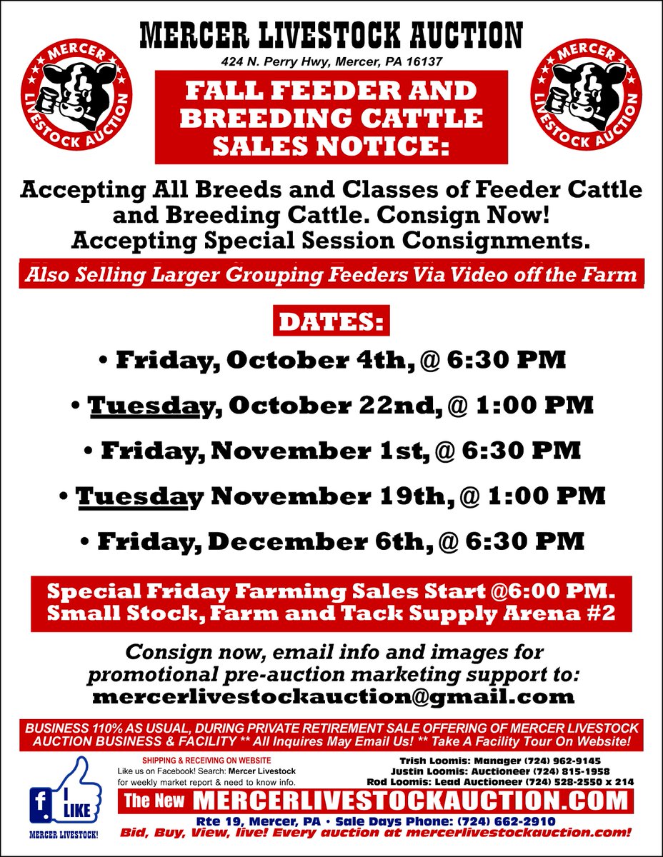 Mercer Livestock Auction Marketing Inc Mercerauction Twitter