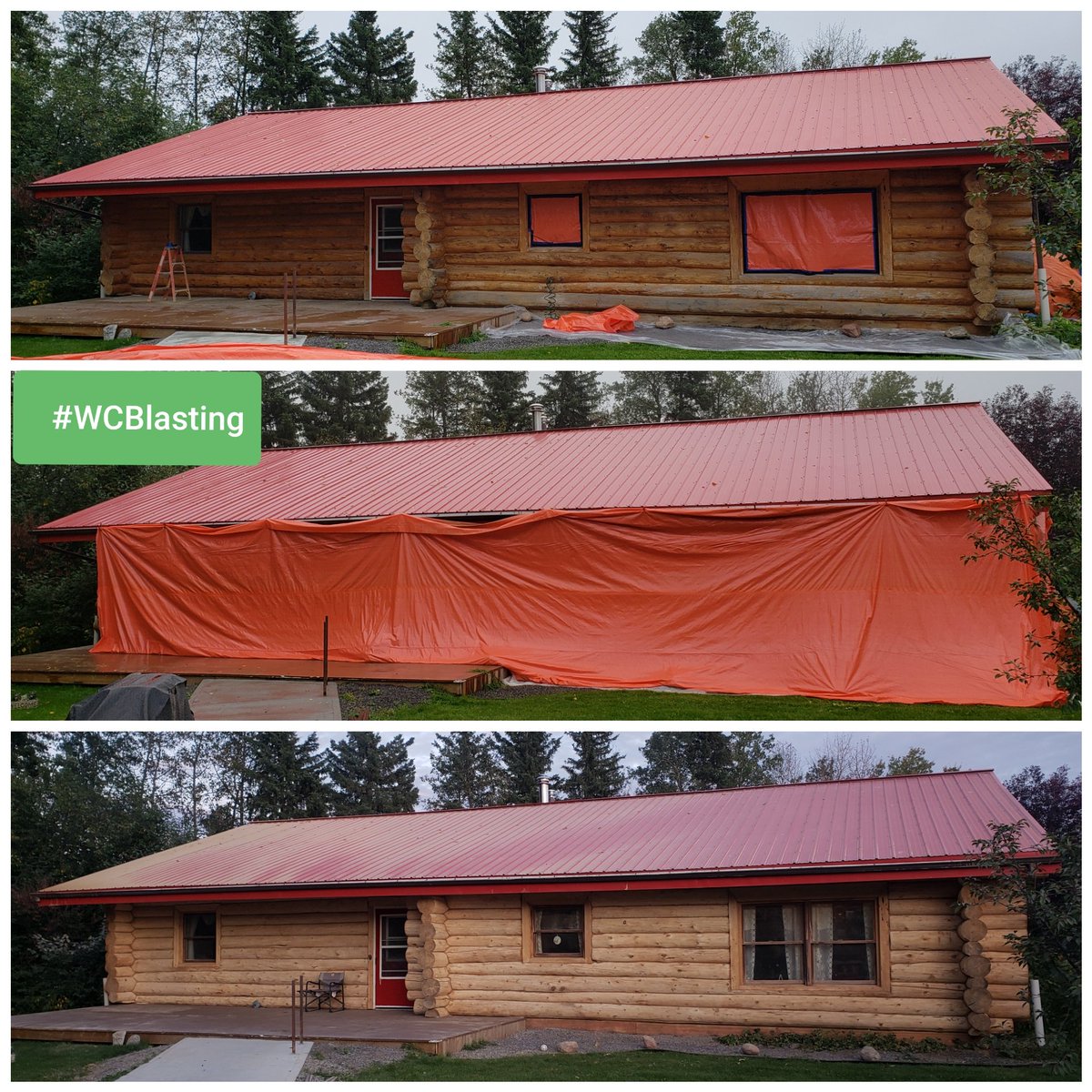 Another family #loghome has been prepped for refinishing with our #mediablasting services. Check out the #beforeandafter photos!

Wow. #WCBlasting increases property value in just a few days!

wcblasting.com 
#dryiceblasting #Sandblasting #yeg #yyc #yegrealty #yycrealty