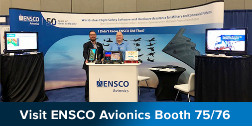 ENSCOavionics's tweet photo. Visit our Booth 75/76 at the #FACE™ &amp; SOSA™ Expo! Don’t miss our joint cockpit display demo showing the ENSCO Avionics IData® Tool Suite, the only data-driven solution for accelerating the creation of mission- and safety-critical embedded display applications on the market! https://t.co/2W5o98vstj