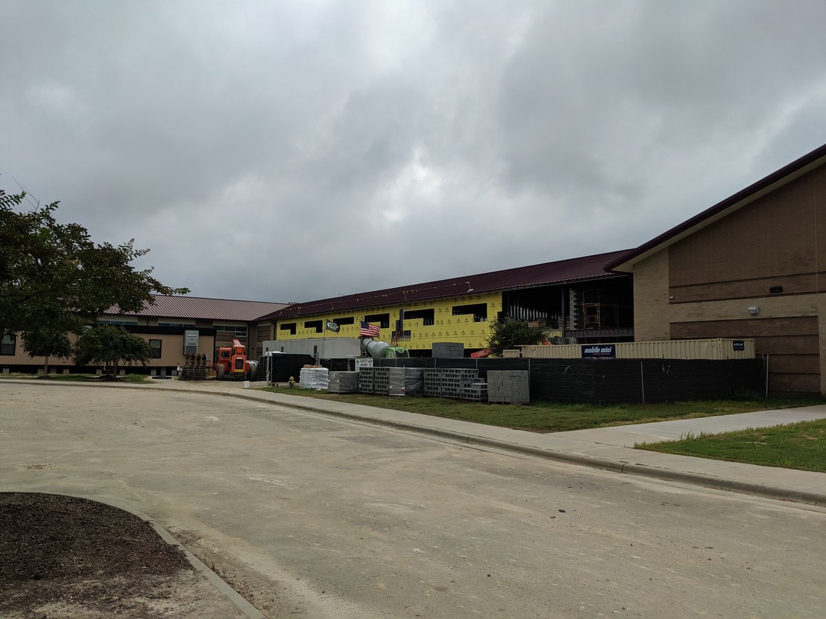 Update on construction: We have walls! <a href="/JCPSBuilds/">JCPS Construction</a> #RaiseTheFlag