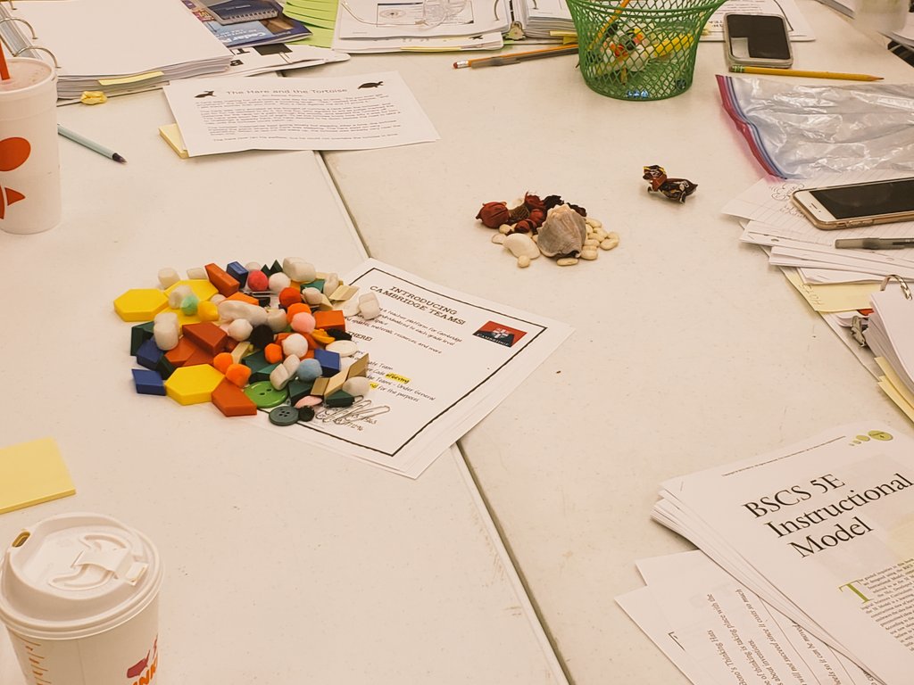 CollierScience's tweet photo. How do you sort objects? Having a great time with K-2 teachers during Science/SDI Cambridge make-up training! #k2cambridge #science #studentdriveninquiry https://t.co/Om6fqP7kCL