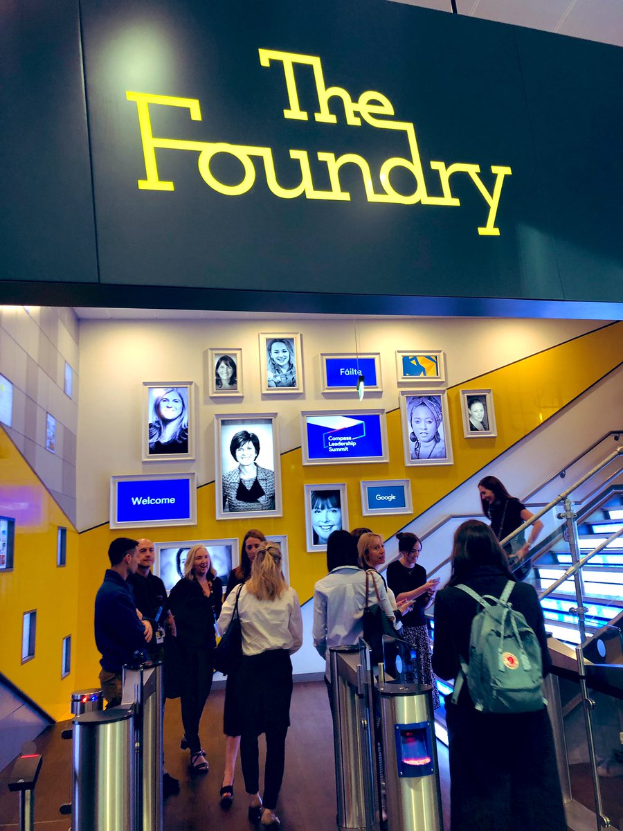 DorothyCreaven's tweet photo. Exciting evening ahead at @Google The Foundry for the #compass19 Leadership Summit in #Dublin https://t.co/Fernd86zxF