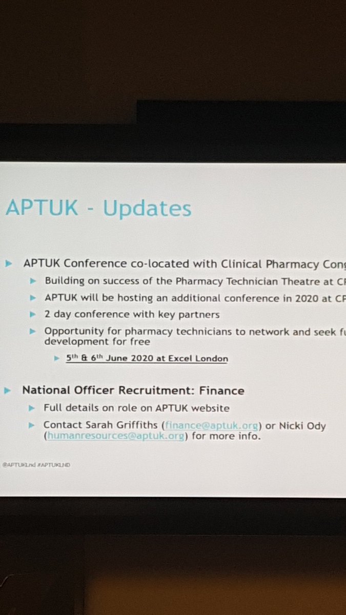 JoyGrange's tweet photo. More #APTUK19 updates @APTUKLnd https://t.co/jFtDp7OqRs