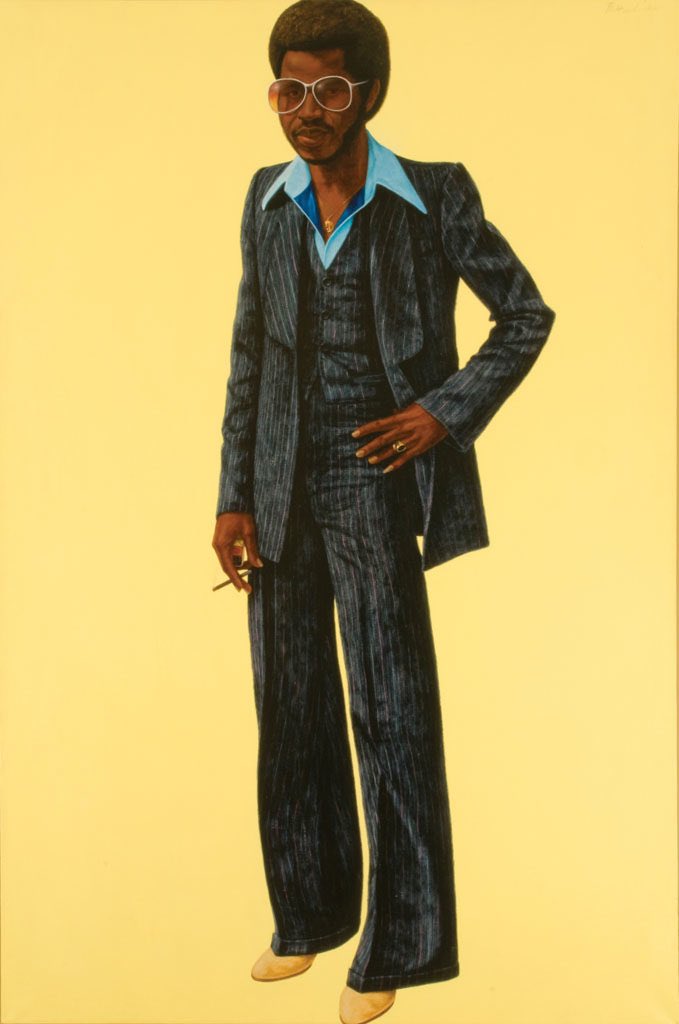 I’m super into Barkley L. Hendricks right now. He’s known for capturing the coolness of being BlackHe did a loooot to establish visuals of blackness in portraiture in 60s/70s. IMO he was out here challenging stereotypes of Blackness by applying an air of regality to his work