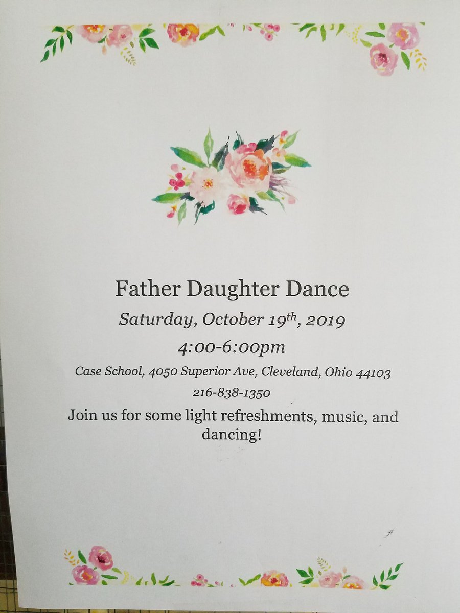 CaseSchool's tweet photo. We are so excited for our Father Daughter Dance on Saturday, October 19 from 4-6pm!! https://t.co/DQE0yv2wZA