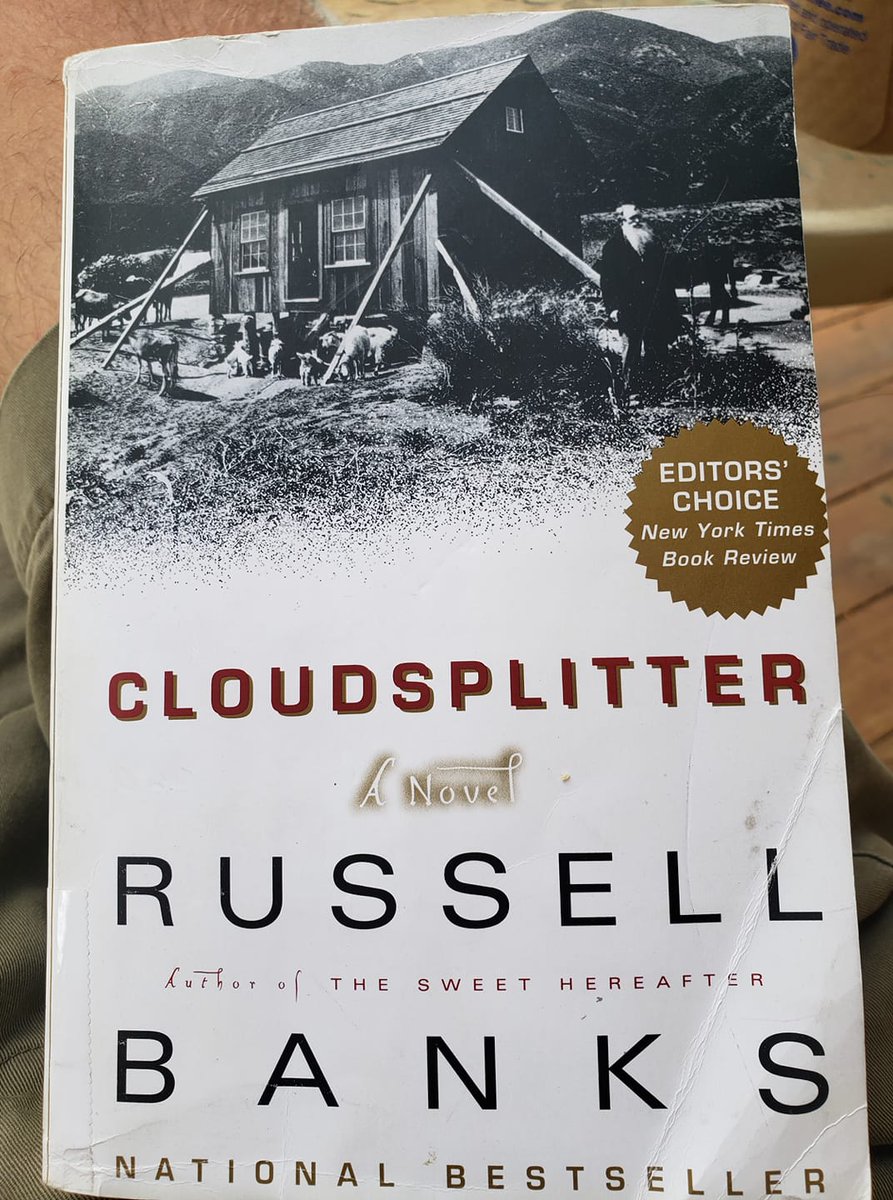 EricDirnbach's tweet photo. Visiting #HarpersFerry next month so finally decided to read #Cloudsplitter, the 750 page historical fiction epic about #JohnBrown. It's good! https://t.co/W554zqucpQ