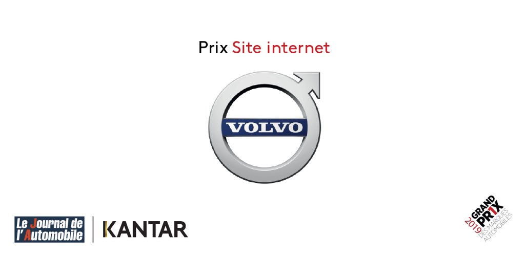 Journal_Auto's tweet photo. Volvo remporte le prix Site internet, remis à David Laventure, responsable marketing digital & relationnel de @VolvoCarFR
#GPMA2019 @Journal_Auto @KantarFR https://t.co/VZ184ceUs8