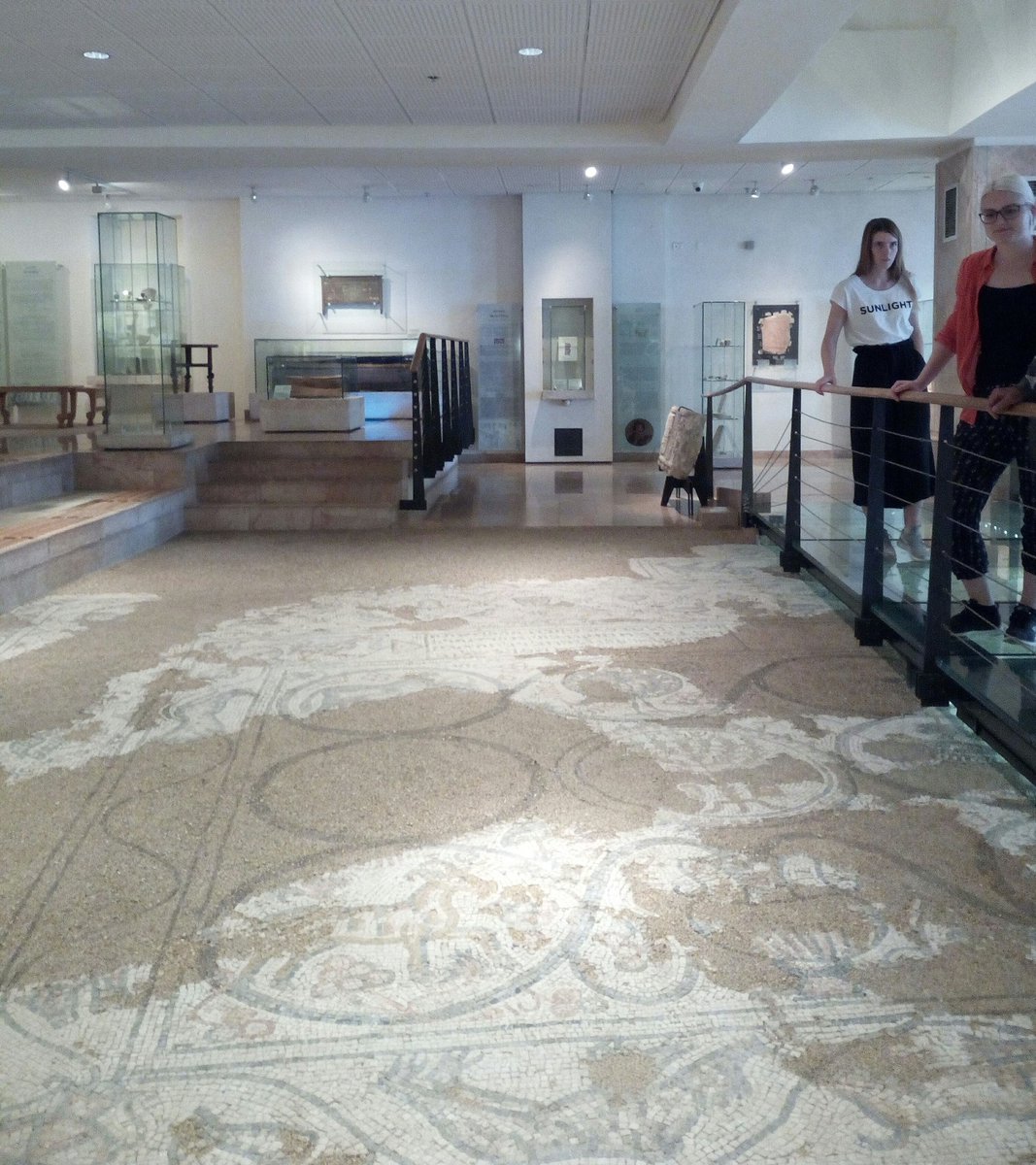 ArchaeoBonn's tweet photo. Yesterday our fieldtrip #exploringlateantiqueisrael2019 lead us to the Zinman Institut of Archaeology and the #hechtmuseum with it's great collection at the @UofHaifa. A warm thanks for this kind invitation! https://t.co/t14G0XdNjE