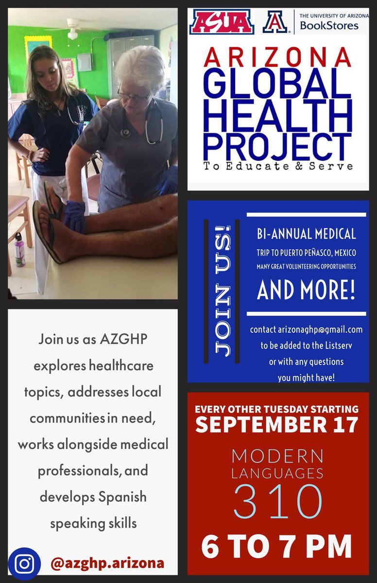 Our first meeting of the semester is TONIGHT! Modern Languages 310 @ 6pm. See everyone there! #arizonaghp #azghp #beardown