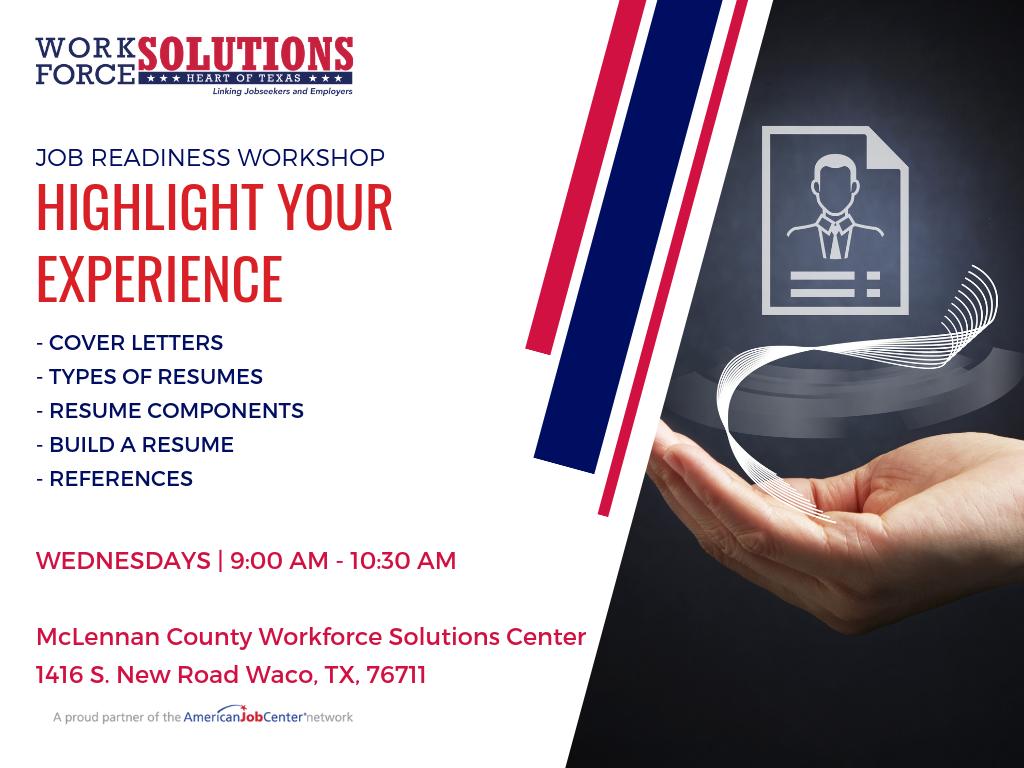 Workforce Solutions On Twitter Highlight Your Experience