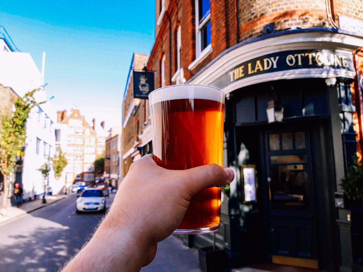 FivePointsBrew's tweet photo. Five Points Best hopped with Goldings has just gone on at the @TheLadyOttoline in Bloomsbury.

After-work pints sorted. https://t.co/8BPXf6N8Ut