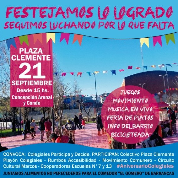 colegialespart1's tweet photo. Este sábado!

#sialaplazaclemente
#barriocolegiales
#comuna13 https://t.co/gGxB4AQ31m