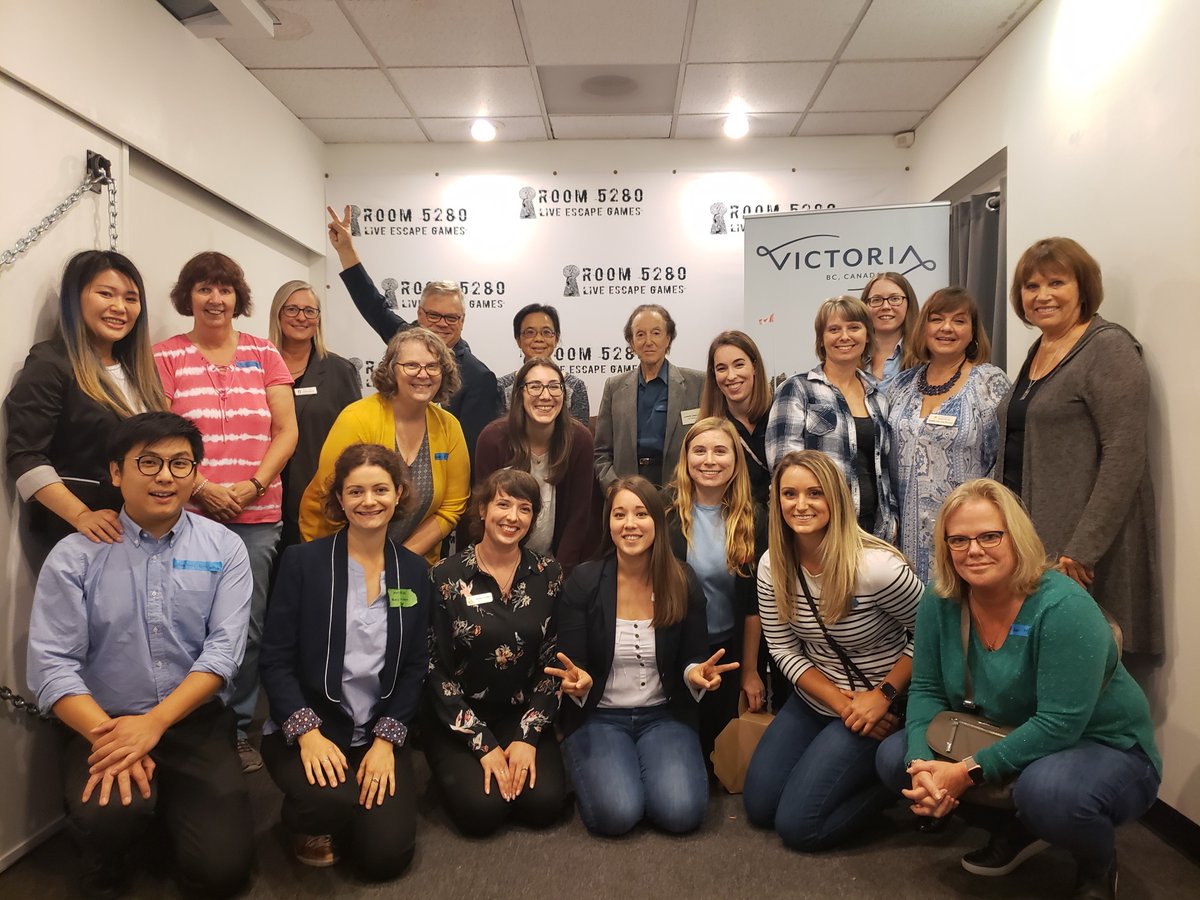 TVicBusiness's tweet photo. Network and then...escape! 🔐

Thanks to our group of local travel agents in Seattle for meeting &amp; greeting with some of our members and participating in a fun escape room by @EscapeRoom5280!

#ExploreVictoria https://t.co/yWOpJnfYol