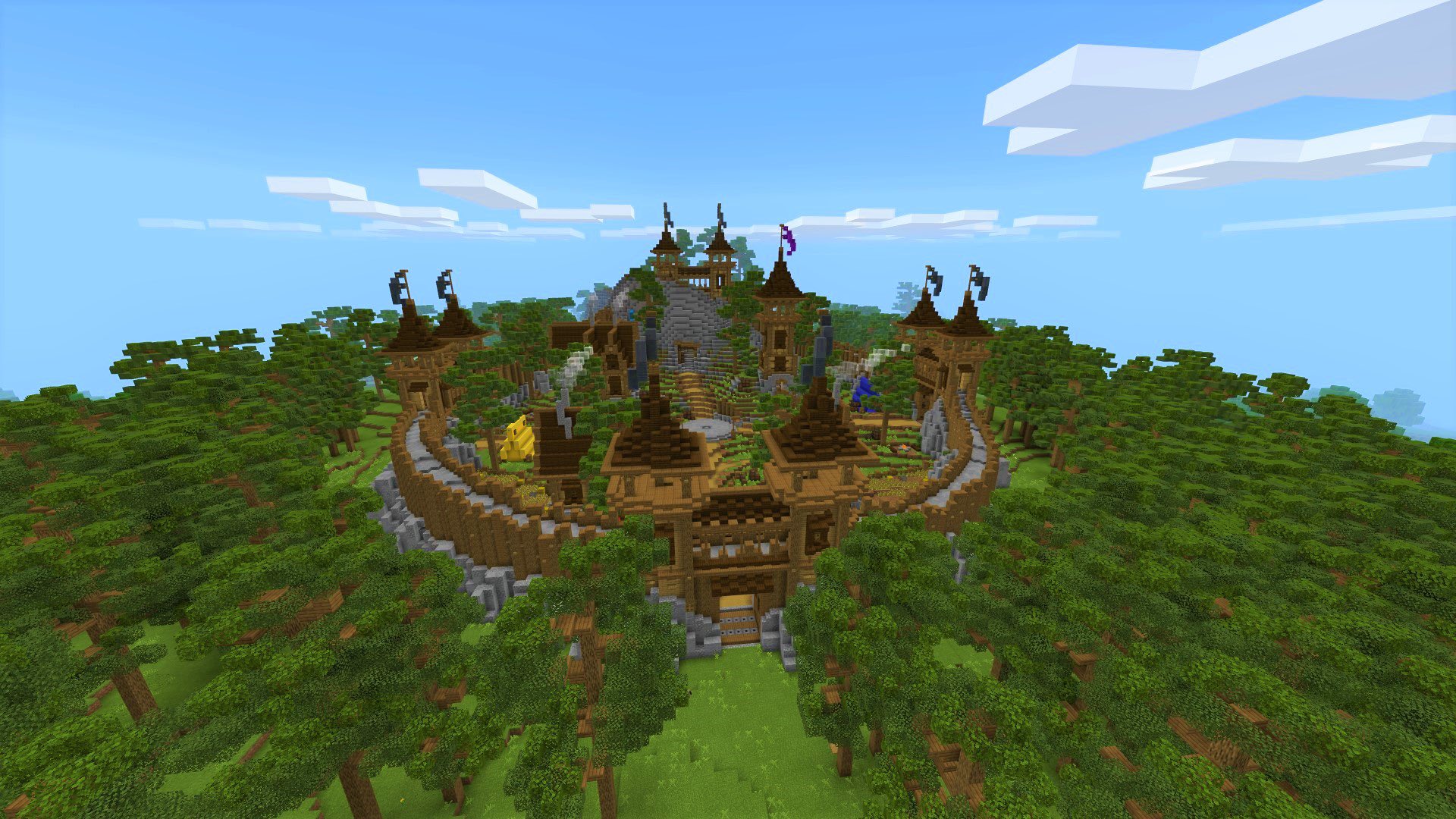 Forest Fortress. (Forest not Included) : r/Minecraft