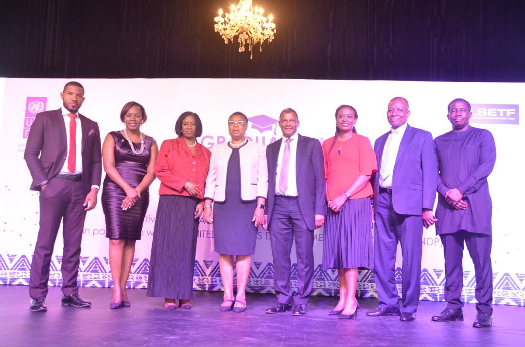 LSETF's tweet image. #Thread2: In attendance was the Governor of Lagos State, ably represented by the Commissioner of Education, Mrs. Folashade Adefisoye; the Acting Commissioner for Wealth Creation &amp;amp; Employment, Mrs. Solape Hammond; Mr. Muyiwa Odele, UNDP representative; LSETF Board of Trustees etc