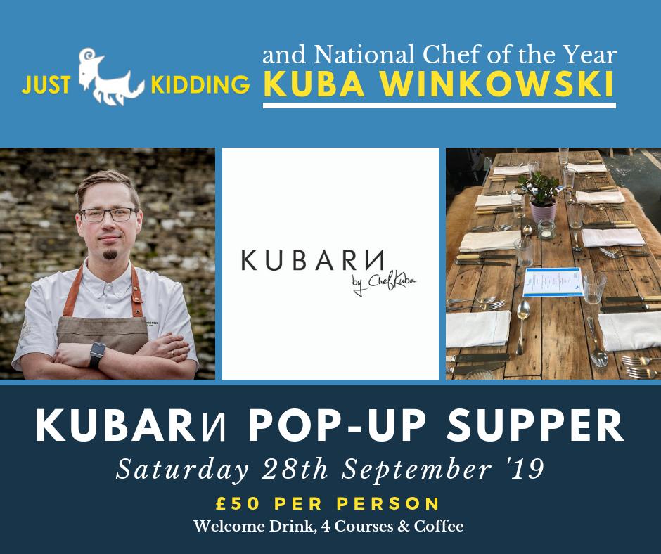 CotswoldKidMeat's tweet photo. Very excited to be able to host @Chef_Kuba at the farm for another #popupsupper going to be a cracking evening - tickets available here https://t.co/SSE86we7CH #trysomethingnew https://t.co/8b6e2i9ChW