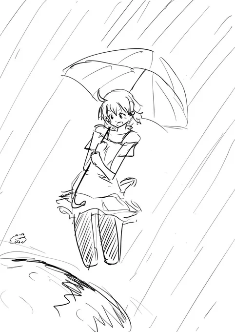 眠れないので練習?描いて寝る 