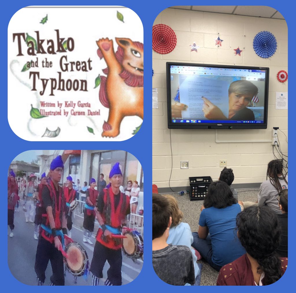 lalainjapan's tweet photo. My dear friend, Kelly Garcia, shared her book about Okinawa with my class today. I met Kelly when I lived there 10 years ago. #Microreads #authors #okinawa @MicroElem https://t.co/FoGdMHCeJZ