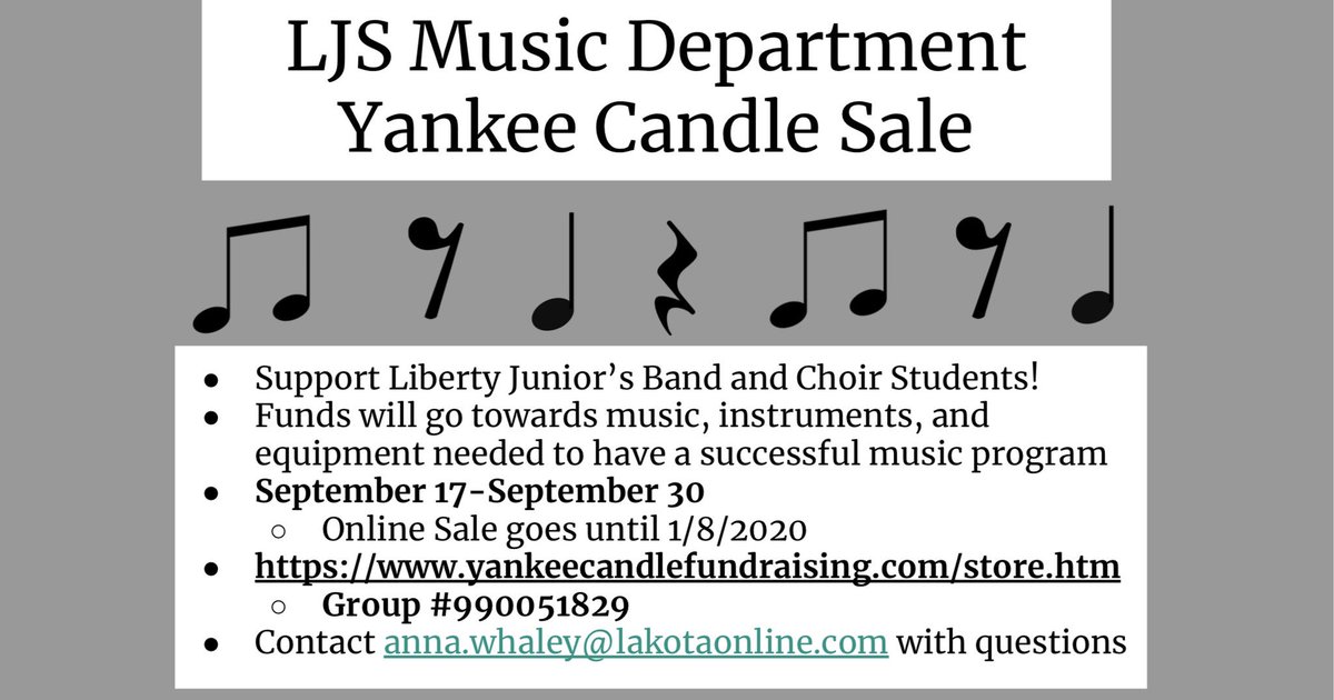 LJS_Bands's tweet photo. Support the LJS Music Department! @LjsSinging @lakotaeastbands https://t.co/nkQ5aGU6TE