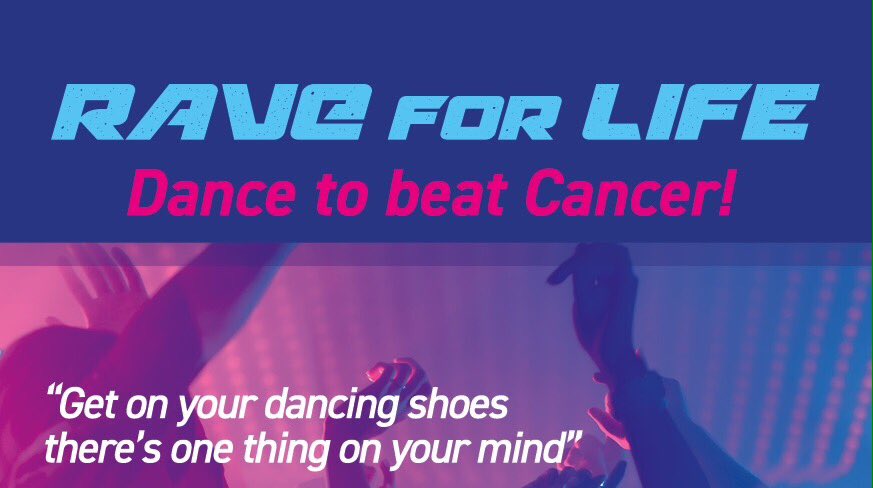 CRUKStockbridge's tweet photo. It's here, @CRUKStockbridge latest event ... Drumroll please!

Come dance the night away with us at our: RAVE FOR LIFE! @ATIKEdinburgh tickets £5 below. Thurs 7 Nov, 8pm to 2am. Please share 🎉🎉

https://t.co/5SCz4v2SxR

#togetherwewillbeatcancer #StandUpToCancer #raveforlife https://t.co/bdE7FNmlPX