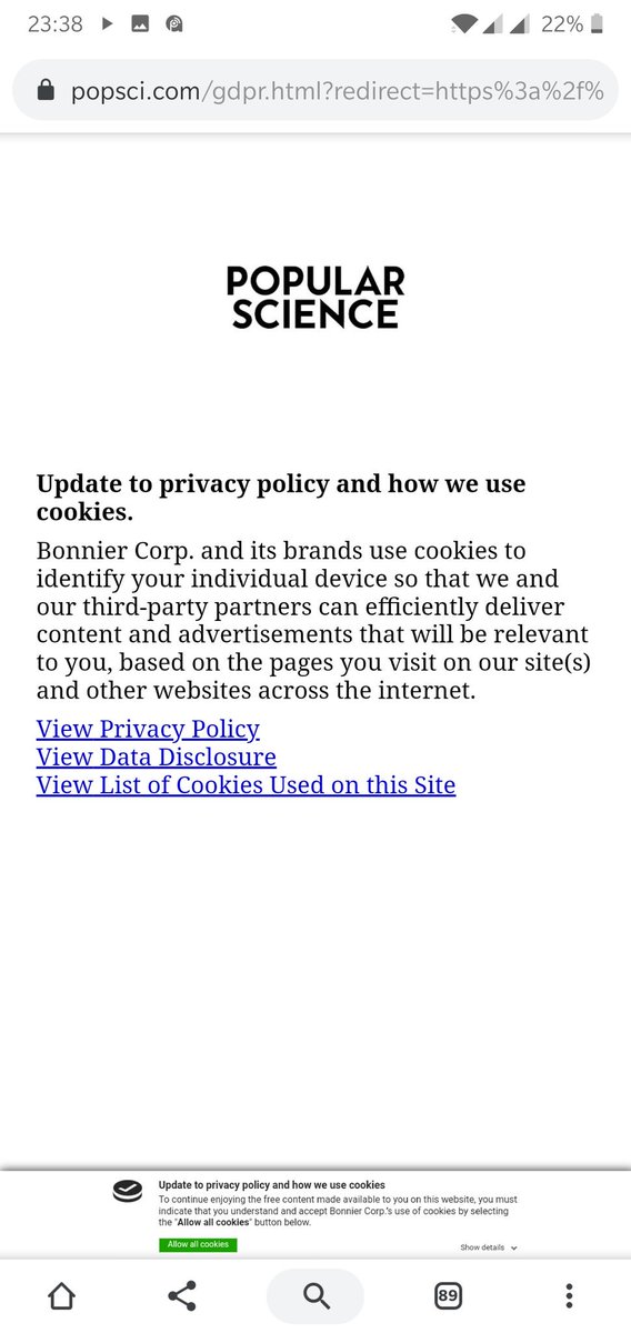 motmit's tweet image. @PopSci you either really want me to just read the privacy policy, or you&apos;re trying to boost page shares. Either way I&apos;m gonna need a stylus and a magnifying glass #badui #cssfail