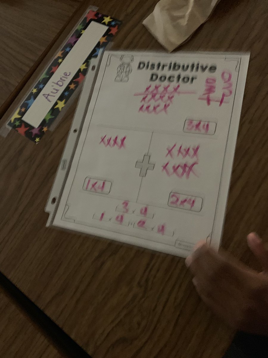 MrsBglover's tweet photo. Working on distributive property in math. We put the textbooks to the side, and had some fun doing “surgery” on our arrays! @SEstarsR2 #Blazingstars #werepremier https://t.co/3TAI4Lqk1Y