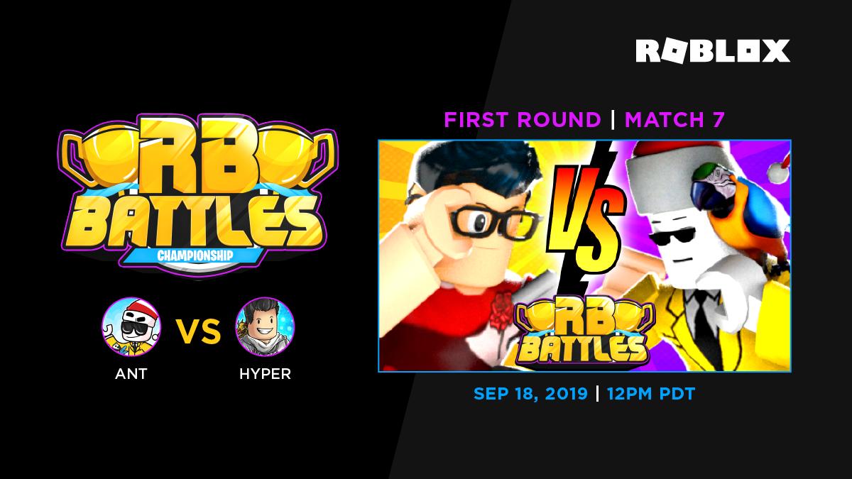 Roblox On Twitter The Next Matchup Features Antster Taking On