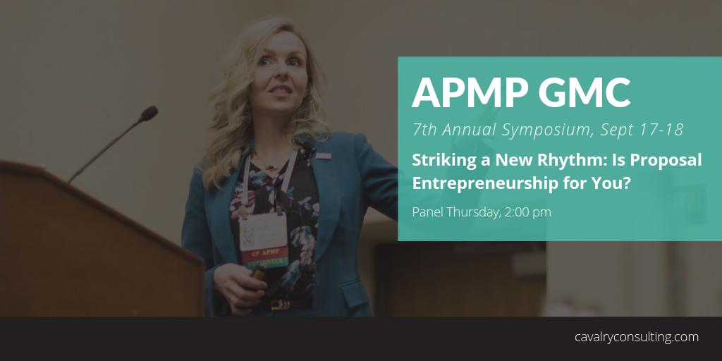 cavalrywriters's tweet photo. Cavalry will be in Chicago this Thursday at the #APMP Greater Midwest Chapter 7th Annual Symposium. Our CEO, Michele Atkinson, is participating on an engaging panel about the journey of an entrepreneur in the #proposal management business. https://t.co/BLtsoIpmkp