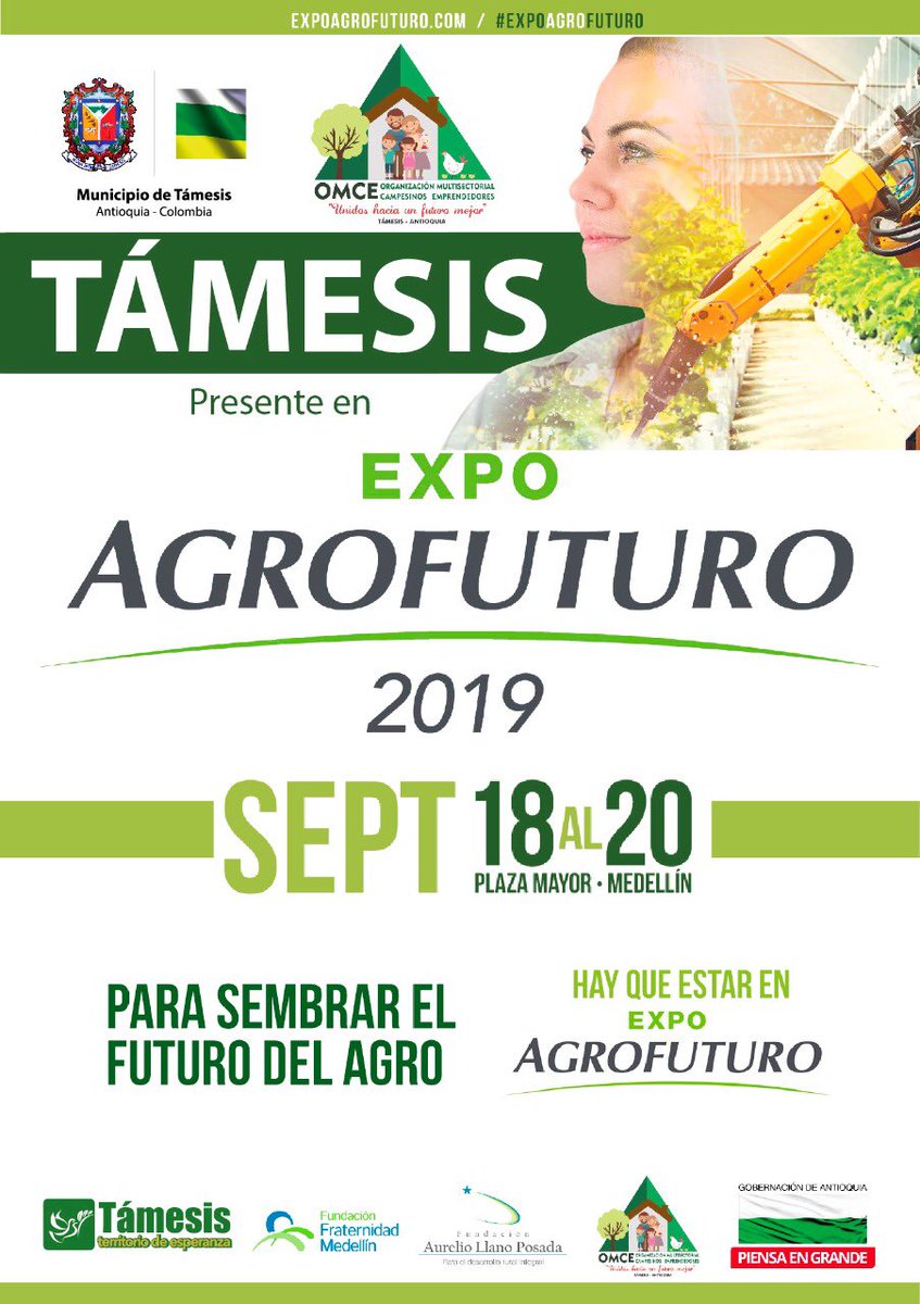 AlexanderZuZ's tweet photo. #ExpoAgrofuturo | Estaremos presentes con la Organización Multisectorial Campesina Emprendedores de la Vereda San Luis como gran proyecto de emprendimiento rural #OMCE #FundacionAurelioLlano #TamesisTerritoriodeEsperanza @AgriculturAnt https://t.co/4l31WeIMk7