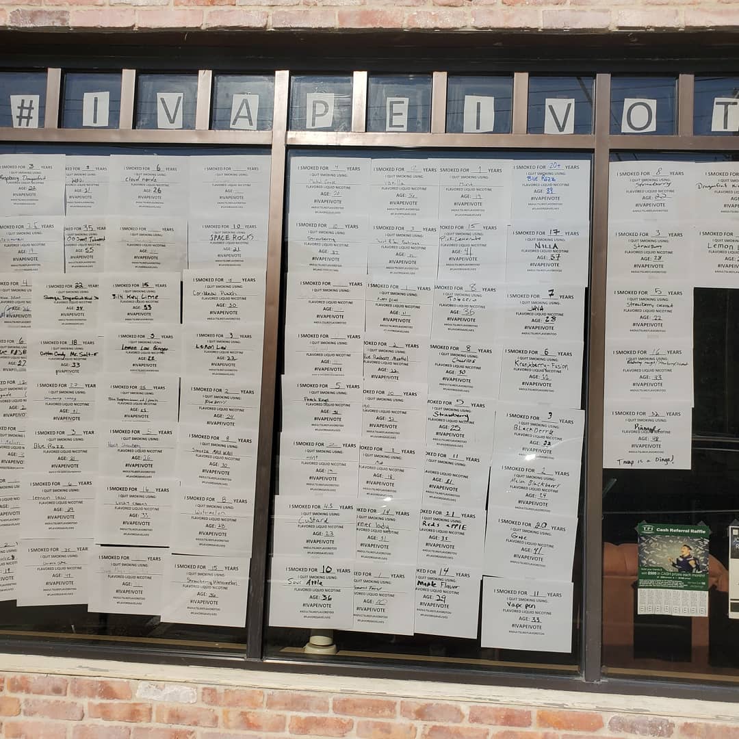 monadnockvapor's tweet image. My Keene location storefront. Less than 2 days of adult vapers 21-65 who will not vote if a flavor ban is implemented. @realDonaldTrump @parscale @greggutfeld @IngrahamAngle @TuckerCarlson @JohnStossel #ivapeivote #flavorssavelives #wevapewevote
