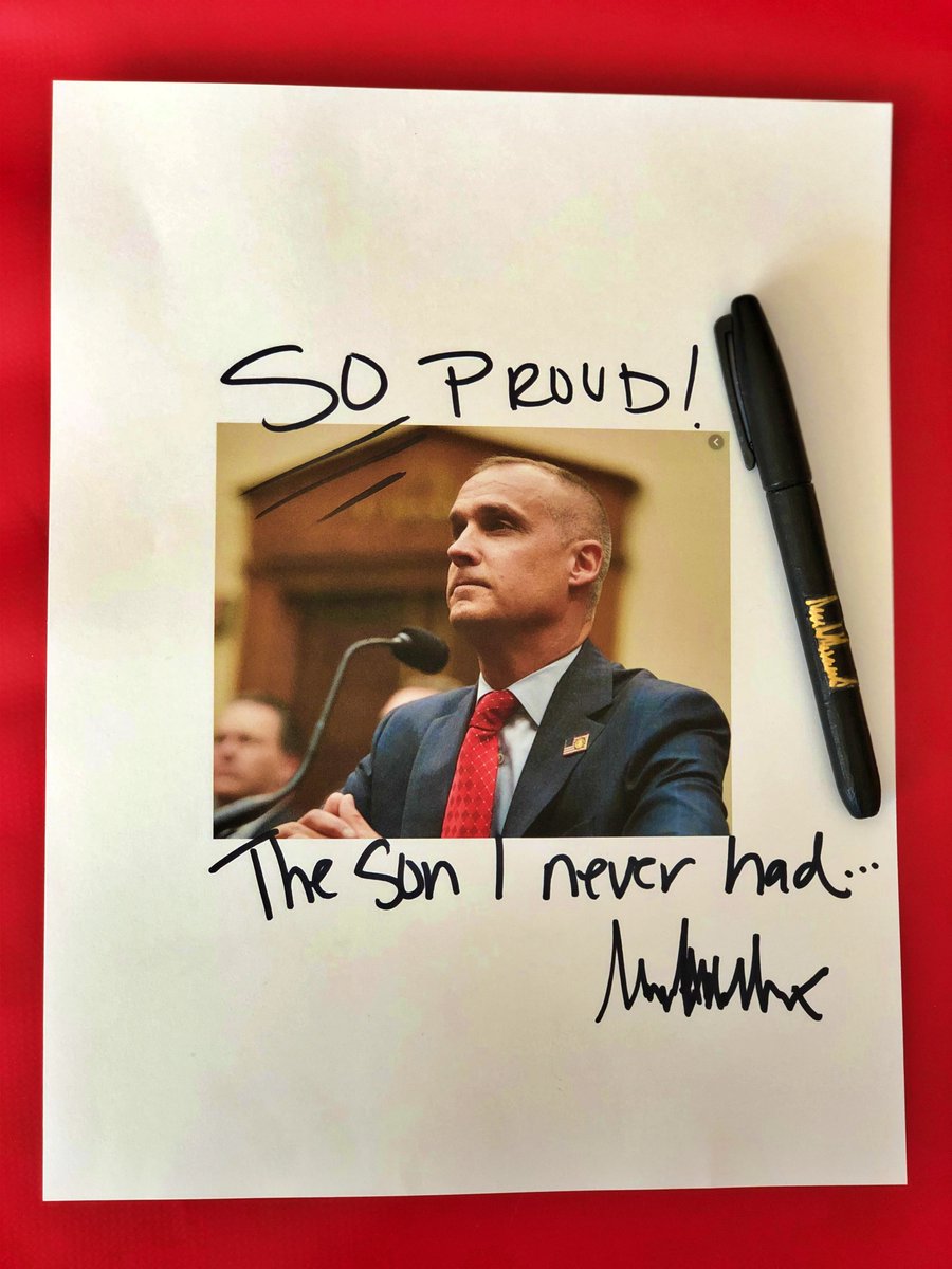 TrumpSharpie's tweet photo. He's so proud of Corey..."the son I never had"...but I know for certain that Corey is 100% the king of douchebags. #Lewandowski #Lewandowskihearing #CoreyLewandowski https://t.co/w9QT5pU4EH